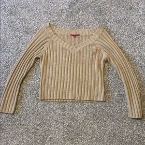 Cropped tan top